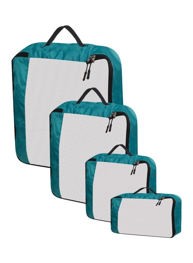 GOMAJO Packing Cube Travel Organizer for Men and Women Luggage Laundry Clothes Storage Pouch (Sky Blue, Set of 4) - Image 1